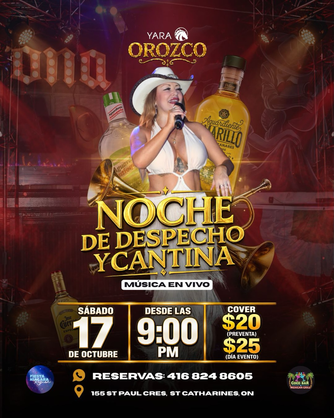 Noche de Despecho y Cantina event poster